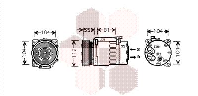 VAN WEZEL Kompressori, ilmastointilaite 5800K270